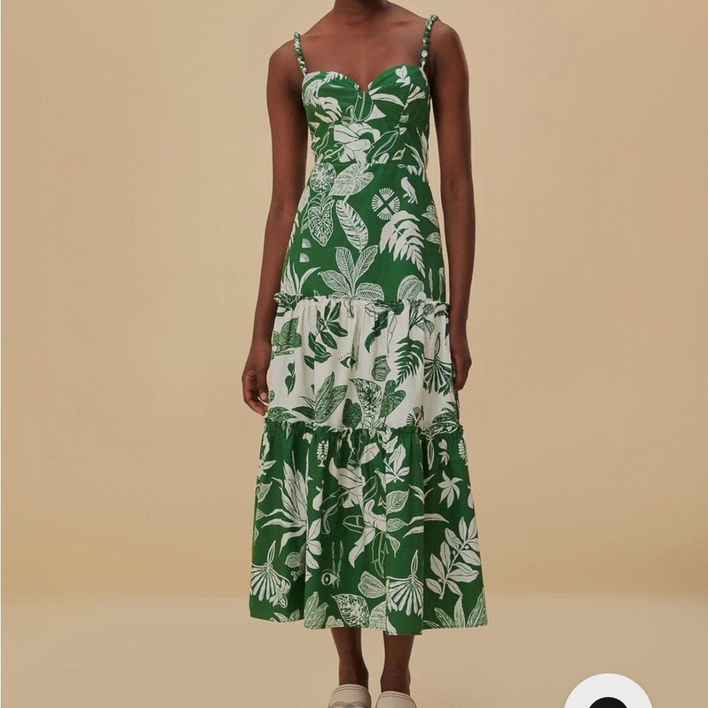 Farm Rio Forest Soul Mix Midi Dress